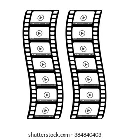 Film a video player, vector