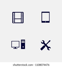 Film video vector icon