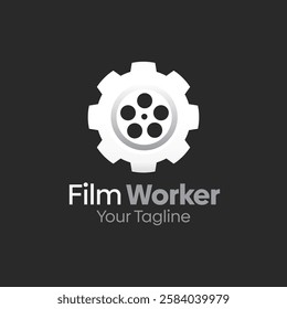 Film Worker Logo Design Template. Good for Business, Agency, Community and Organization