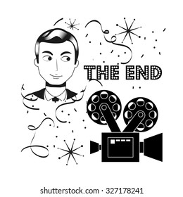 filmed entertainment design, vector illustration eps10 graphic 