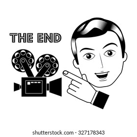 filmed entertainment design, vector illustration eps10 graphic 