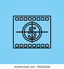 filmed entertainment icon design, vector illustration eps10 graphic 