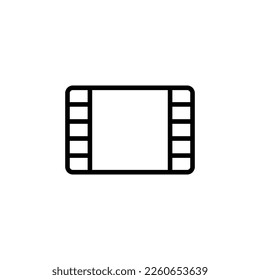 Filming Isolated Line Icon. Editable stroke. Vector image that can be used in apps, adverts, shops, stores, banners