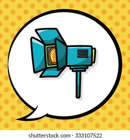 filming light doodle, speech bubble