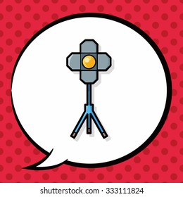 filming light doodle, speech bubble