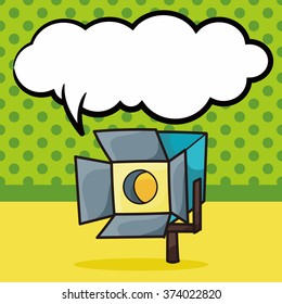 filming light doodle, speech bubble