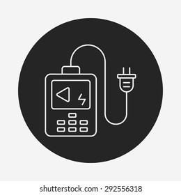 filming lightmeter line icon