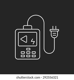 filming lightmeter line icon