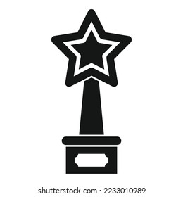Filmmaker award icon simple vector. Cinema movie. Making horror