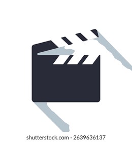 Filmmaking clapperboard icon movie production cinema