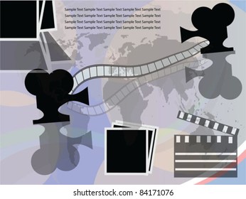 Filmstrip with background