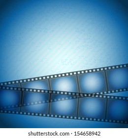 filmstrip blue background