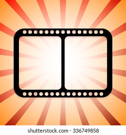 Filmstrip, film tape vector