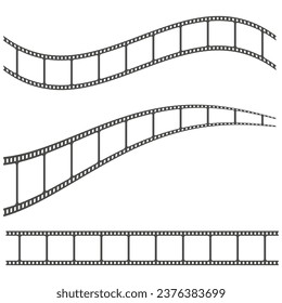 Filmstrip, film tape. Vector illustration. EPS 10.