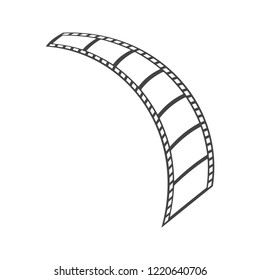 Filmstrip graphic design template vector illustration isolated