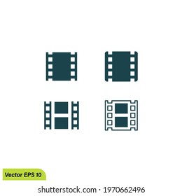 filmstrip icon movie symbol vector illustration simple design element