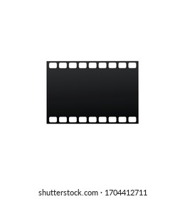 Filmstrip icon.Film or Media Icon. Cinema strip. TV Movie entertainment symbol. Stock Vector illustration isolated on white background.