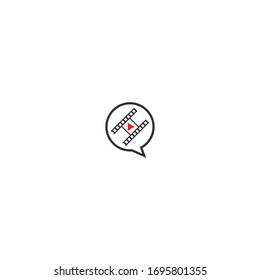 filmstrip illustration icon flat design