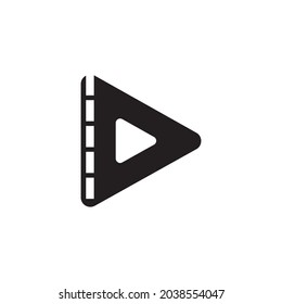 filmstrip ilustration icon flat design