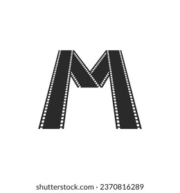 filmstrip logo icon illustration flat design 