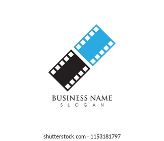  filmstrip Logo Template vector illustration design
