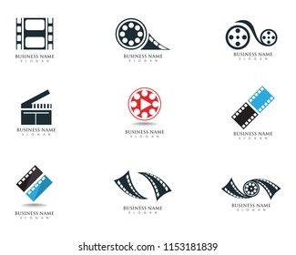  filmstrip Logo Template vector illustration design