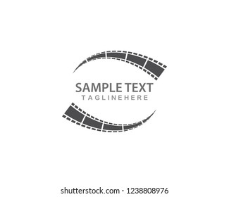 filmstrip Logo Template vector illustration design