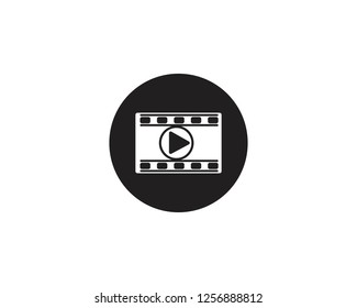 filmstrip Logo Template vector illustration design