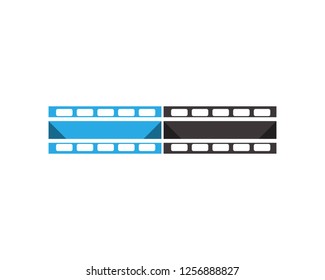filmstrip Logo Template vector illustration design