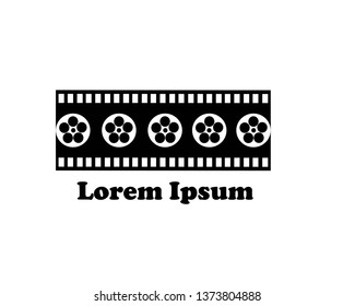 filmstrip Logo Template vector illustration design - Vector
