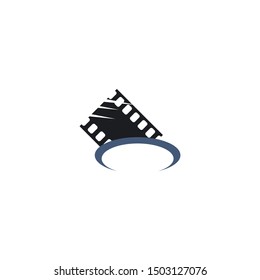 filmstrip Logo Template vector illustration design