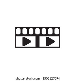 filmstrip Logo Template vector illustration design
