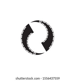 filmstrip Logo Template vector illustration design