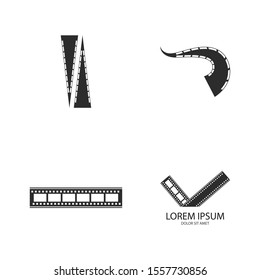 filmstrip Logo Template vector illustration design