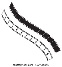 filmstrip Logo Template vector illustration design