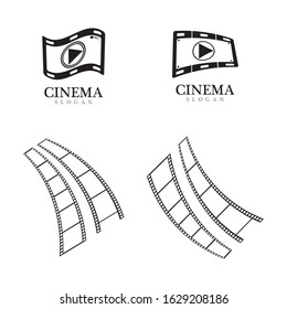 filmstrip Logo Template vector illustration design