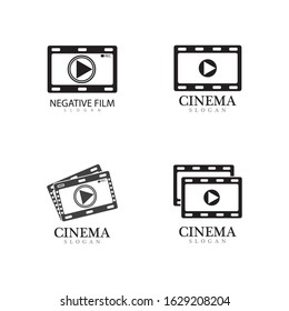 filmstrip Logo Template vector illustration design