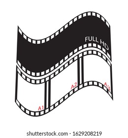 filmstrip Logo Template vector illustration design