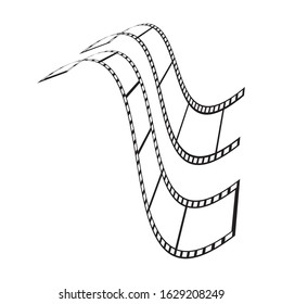 filmstrip Logo Template vector illustration design