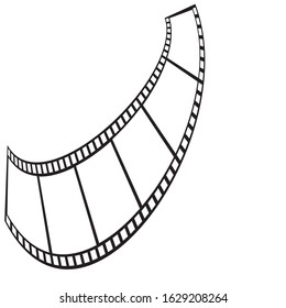 filmstrip Logo Template vector illustration design