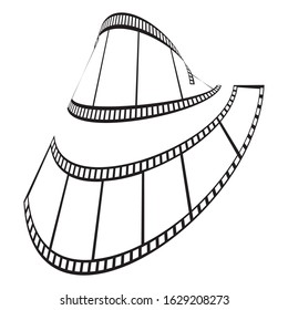 filmstrip Logo Template vector illustration design