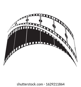 filmstrip Logo Template vector illustration design