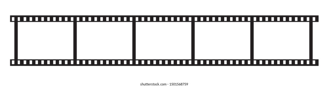     Filmstrip mockup icon isolated. Vector illustration

