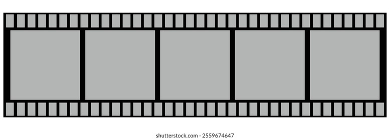 Filmstrip mockup icon set. Photographic film in retro style. Filmstrip icon vector illustration eps 10.