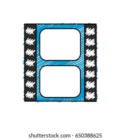 filmstrip to studio scene in projection