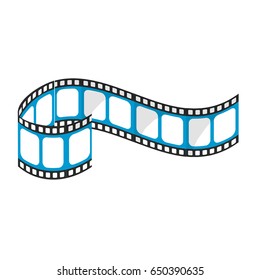 filmstrip to studio scene in projection
