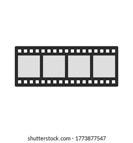 filmstrip vector flat design icon
