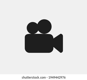 Icono del vector de película.  Trazo editable. Signo de estilo lineal para uso en diseño web y aplicaciones móviles, logotipo. Ilustración de símbolo. Gráficos vectoriales de píxeles - Vector