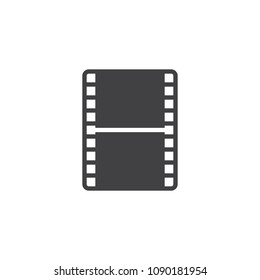 Filmstrip vector icon. filled flat sign for mobile concept and web design. Film simple solid icon. Symbol, logo illustration. Pixel perfect vector graphics