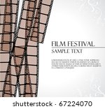 filmstrip vector template